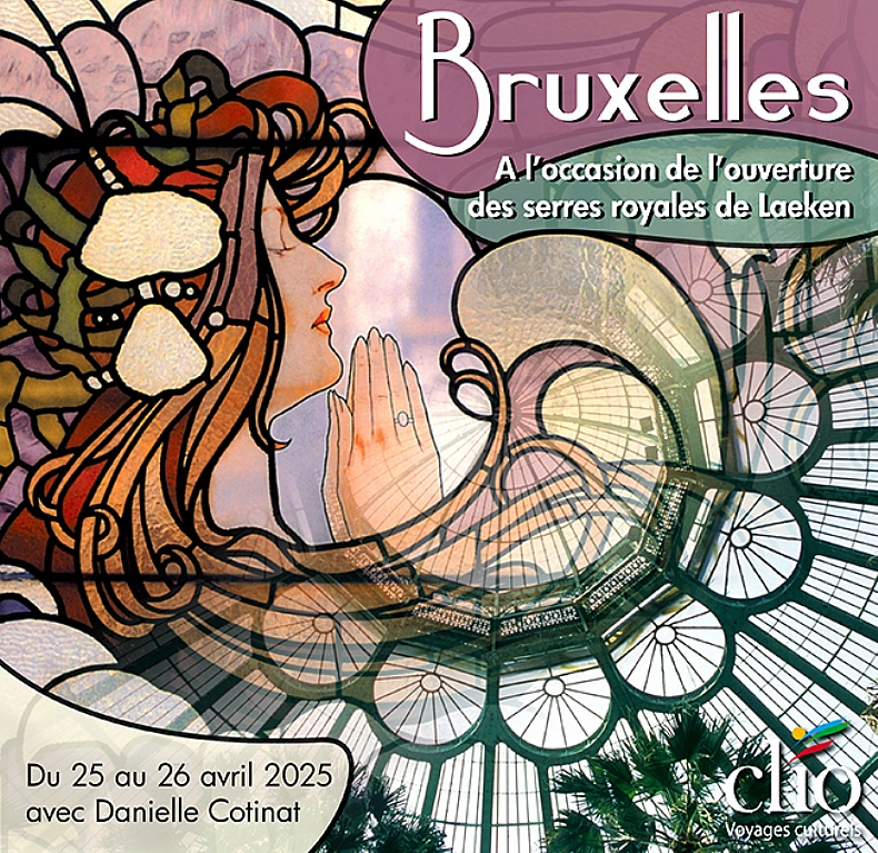 Bruxelles  l'occasion de l'ouverture des serres royales de Laeken